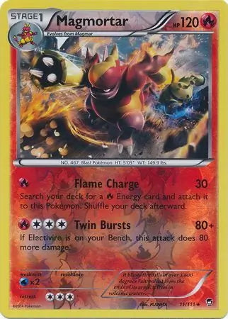 Furious Fists Magmortar #11/111 reverse holo